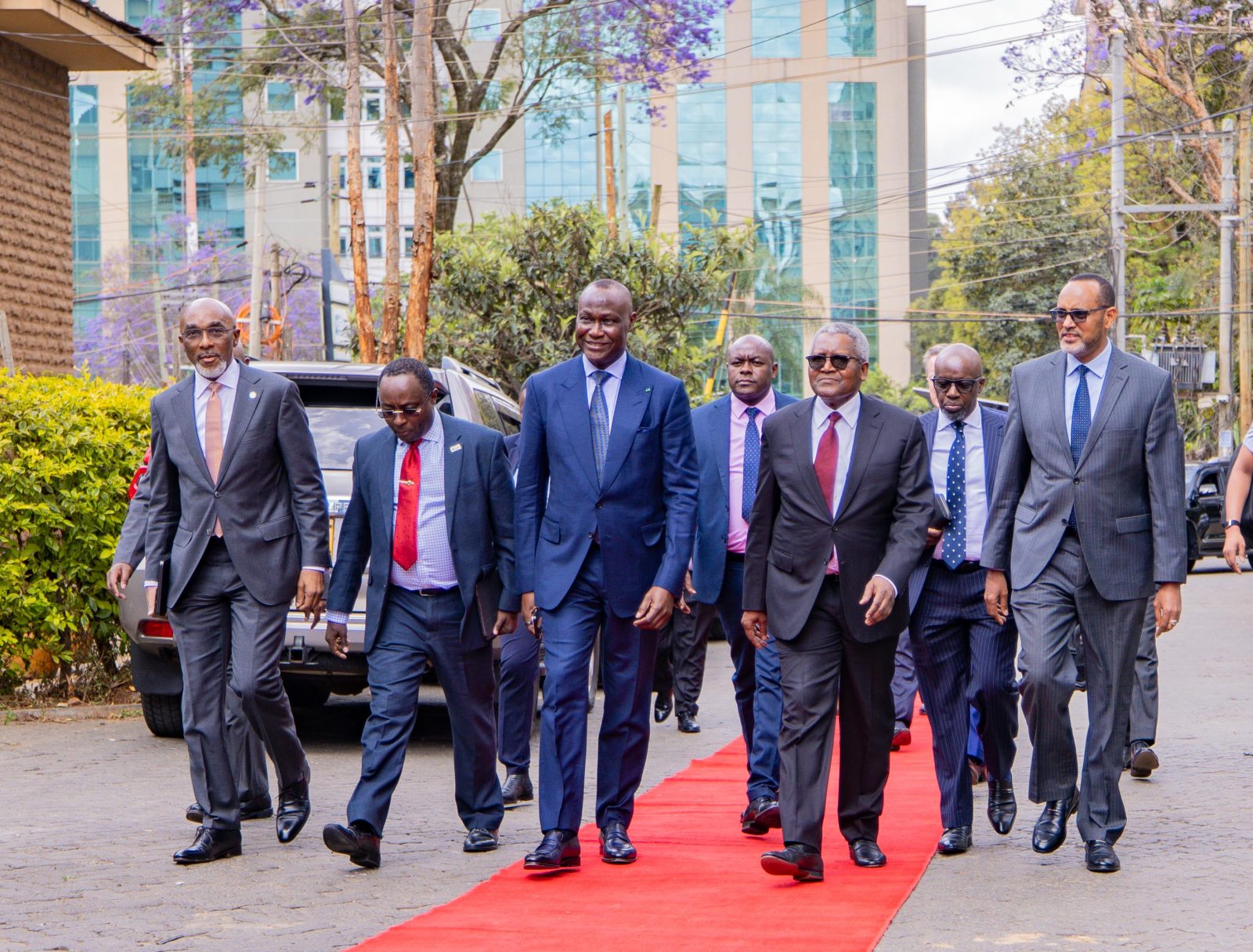 Aliko Dangote Arrives at the NSE for High-Level event