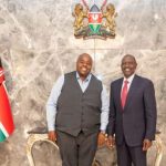 The late Wicknell Chivayo and Kenya's President William Ruto.