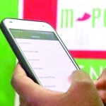 A person transacting on M-pesa