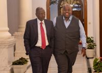 Kenyan President Willam Ruto and Wicknell Chivayo.