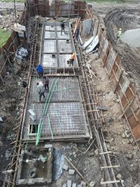 Wastewater Management system under construction