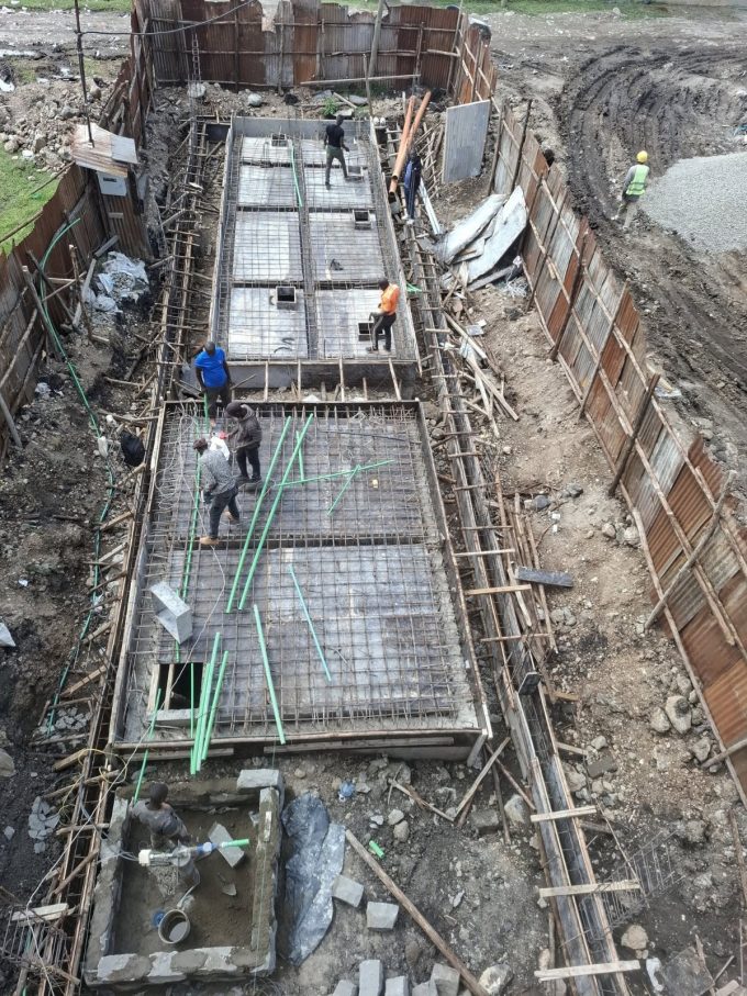 Wastewater Management system under construction